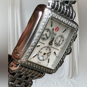 MICHELE DECO DIAMOND CHRONOGRAPH WATCH